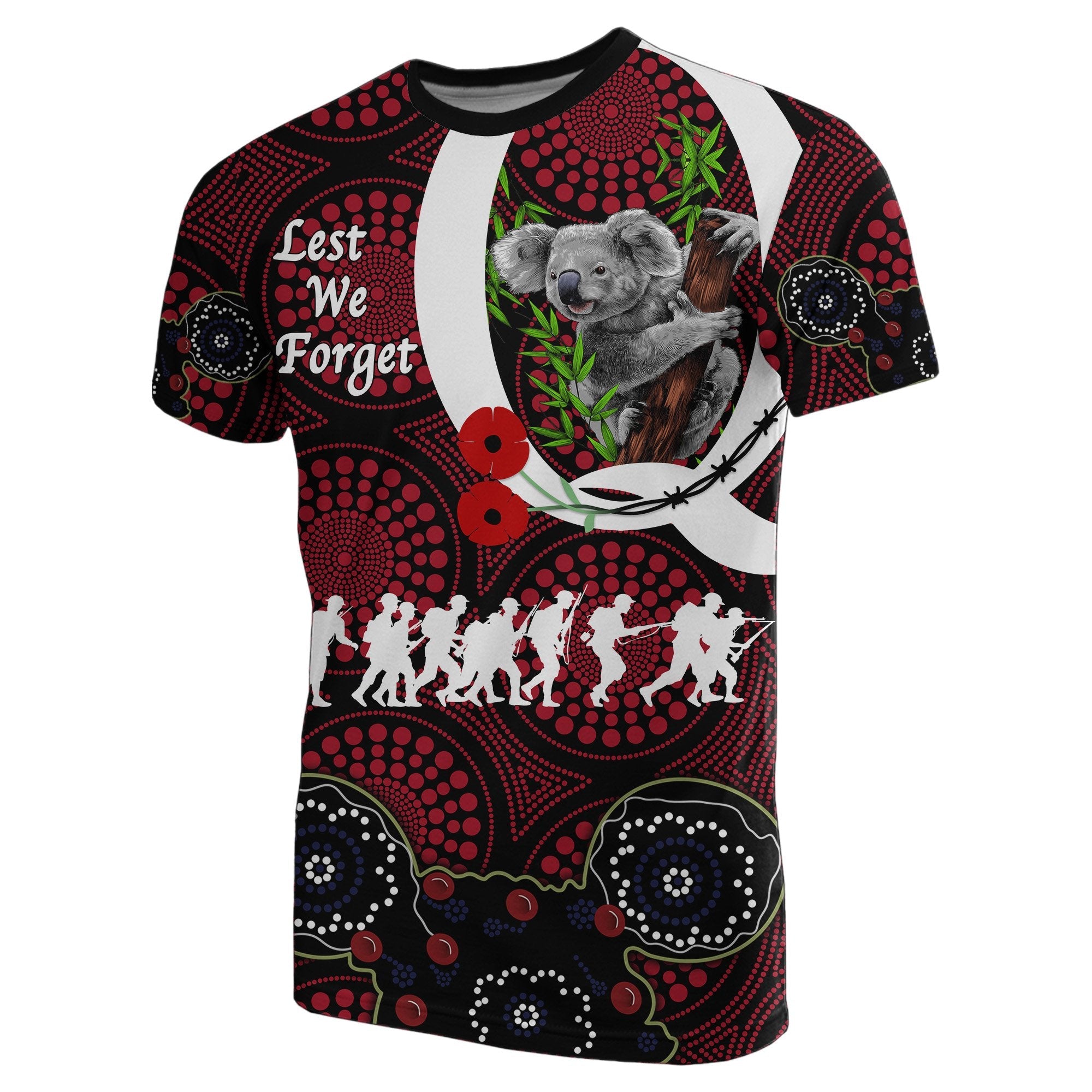 australia-t-shirt-queensland-reds-rugby-lest-we-forget-koala