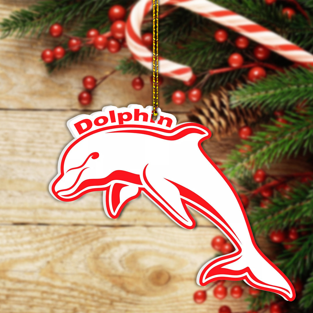 Christmas Ornament- Dolphins Rugby