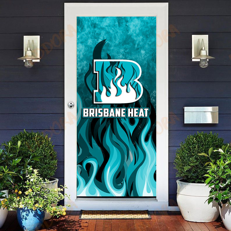 brisbane-heat-door-cover-cricket-special-style