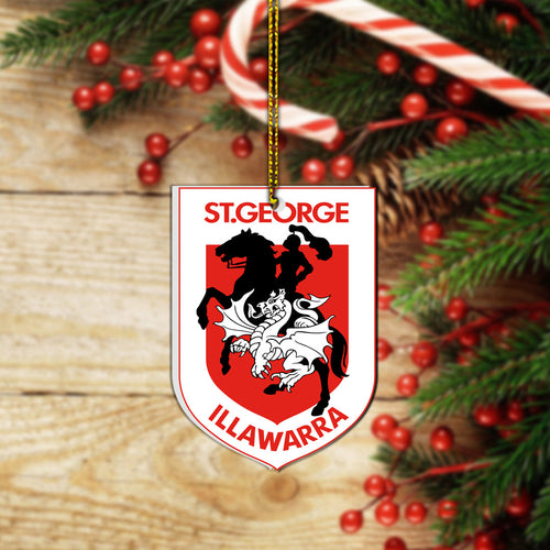 Christmas Ornament- Dragons Rugby