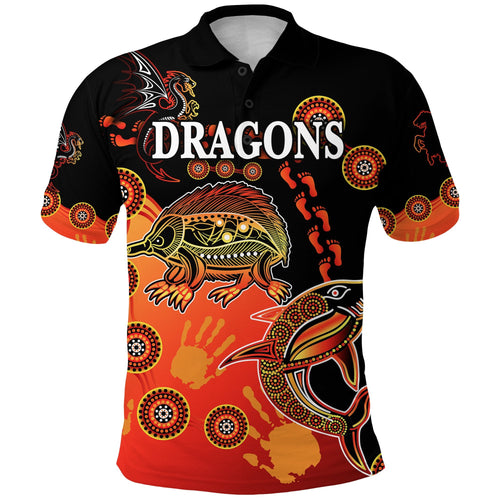 custom-personalised-st-george-dragons-polo-shirt-simple-indigenous-latest-version-custom-text-and-number