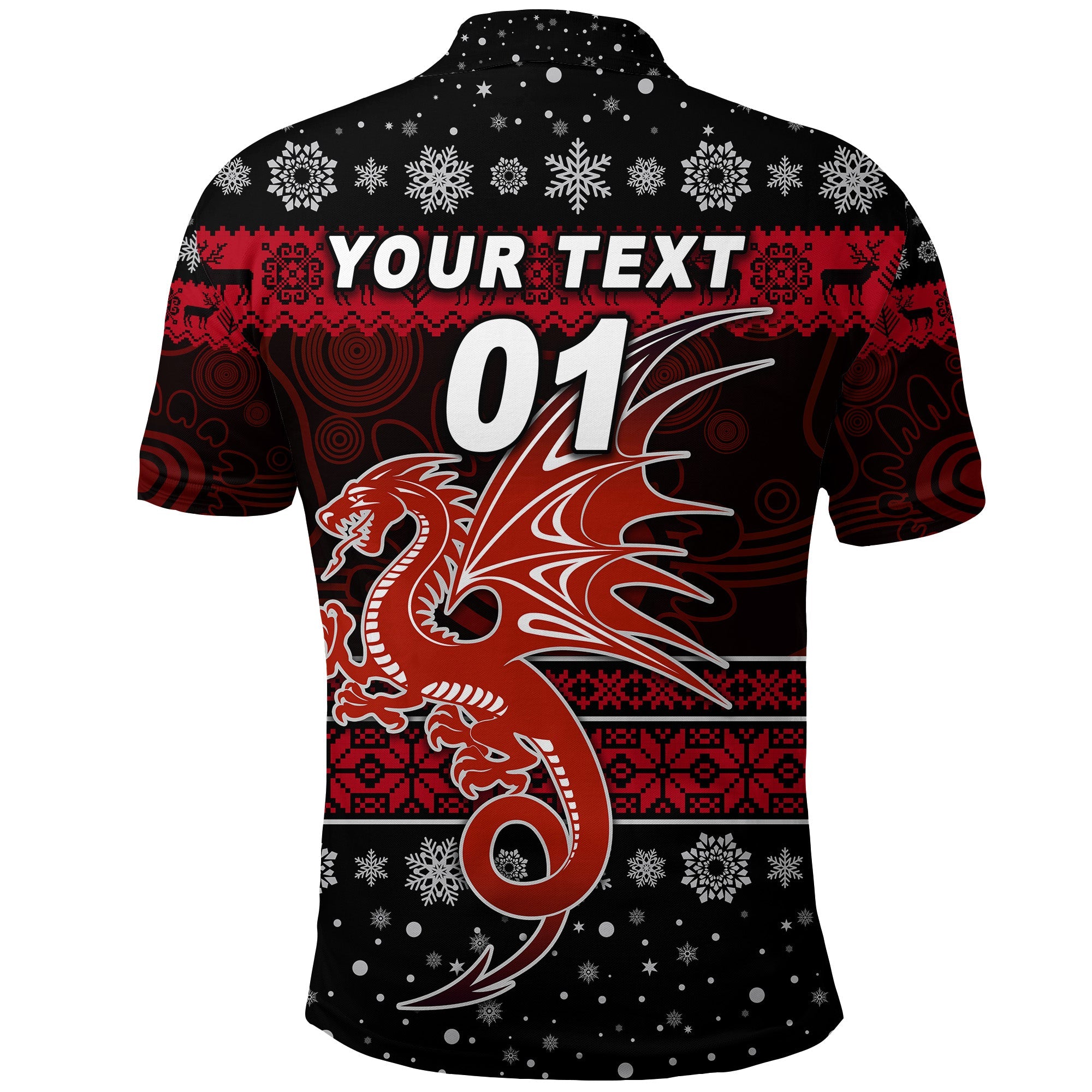 custom-personalised-st-george-illawarra-dragons-polo-shirt-christmas-simple-style-black