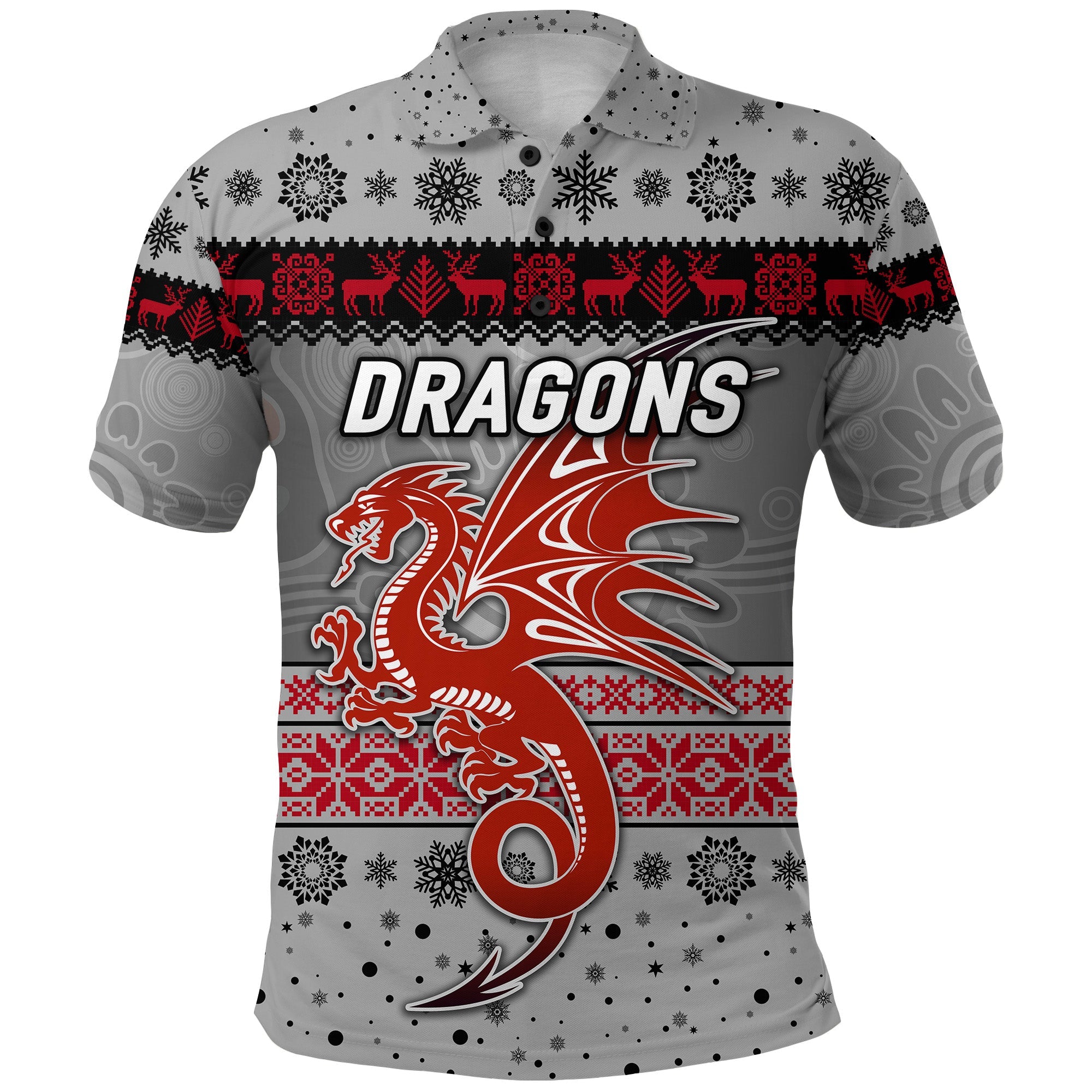 custom-personalised-st-george-illawarra-dragons-polo-shirt-christmas-simple-style-grey