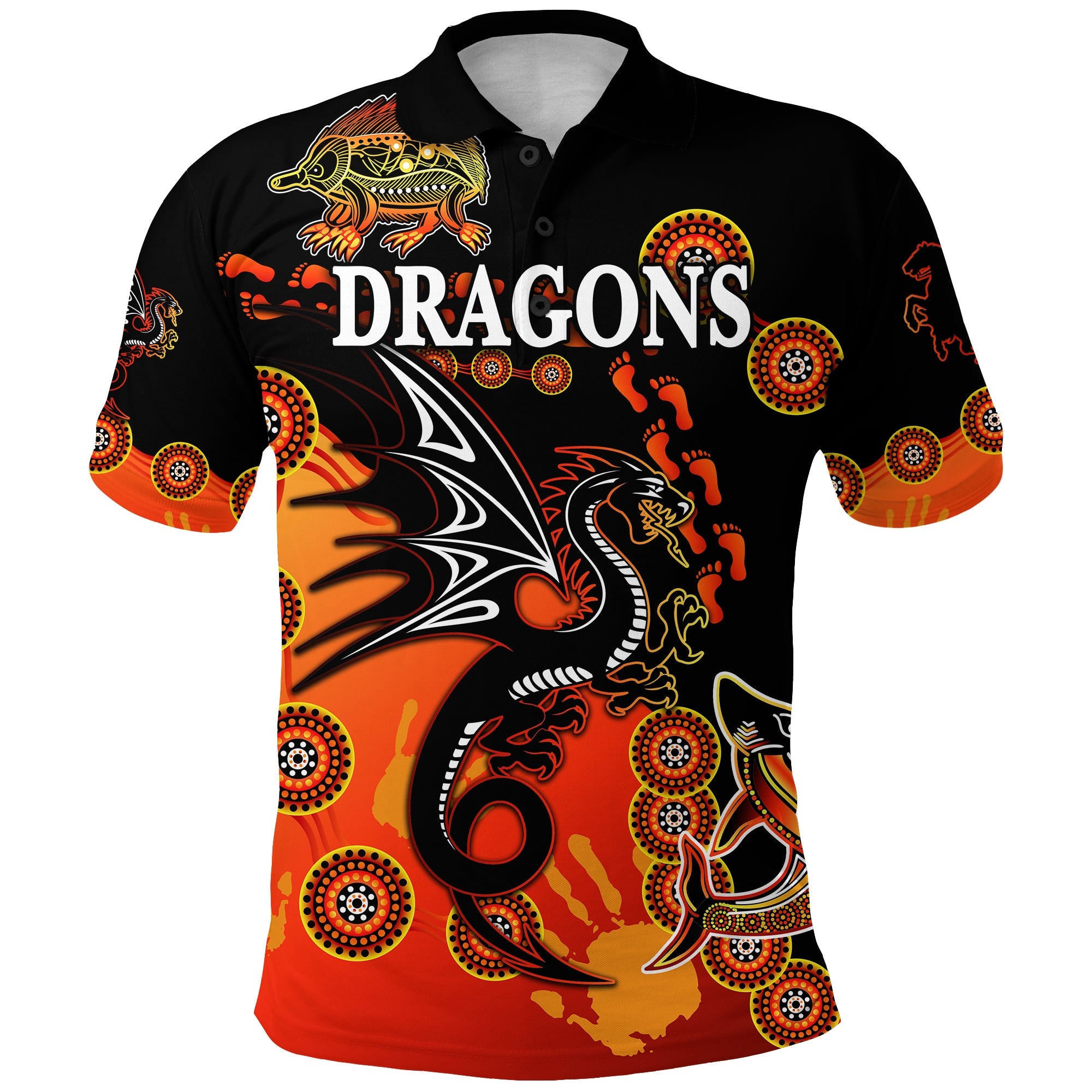 custom-personalised-st-george-illawarra-dragons-polo-shirt-2021-simple-indigenous-red-custom-text-and-number
