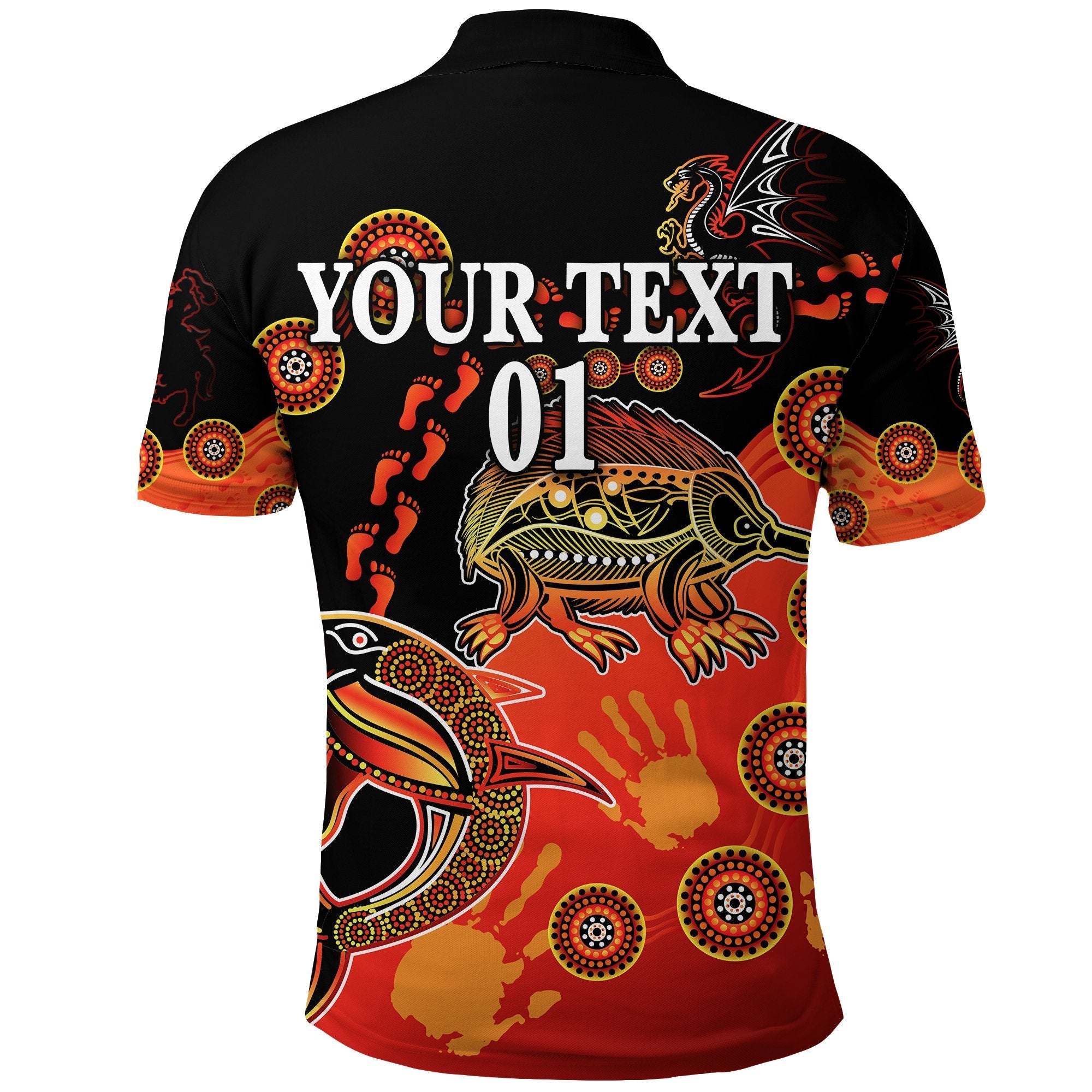 custom-personalised-st-george-dragons-polo-shirt-simple-indigenous-latest-version-custom-text-and-number
