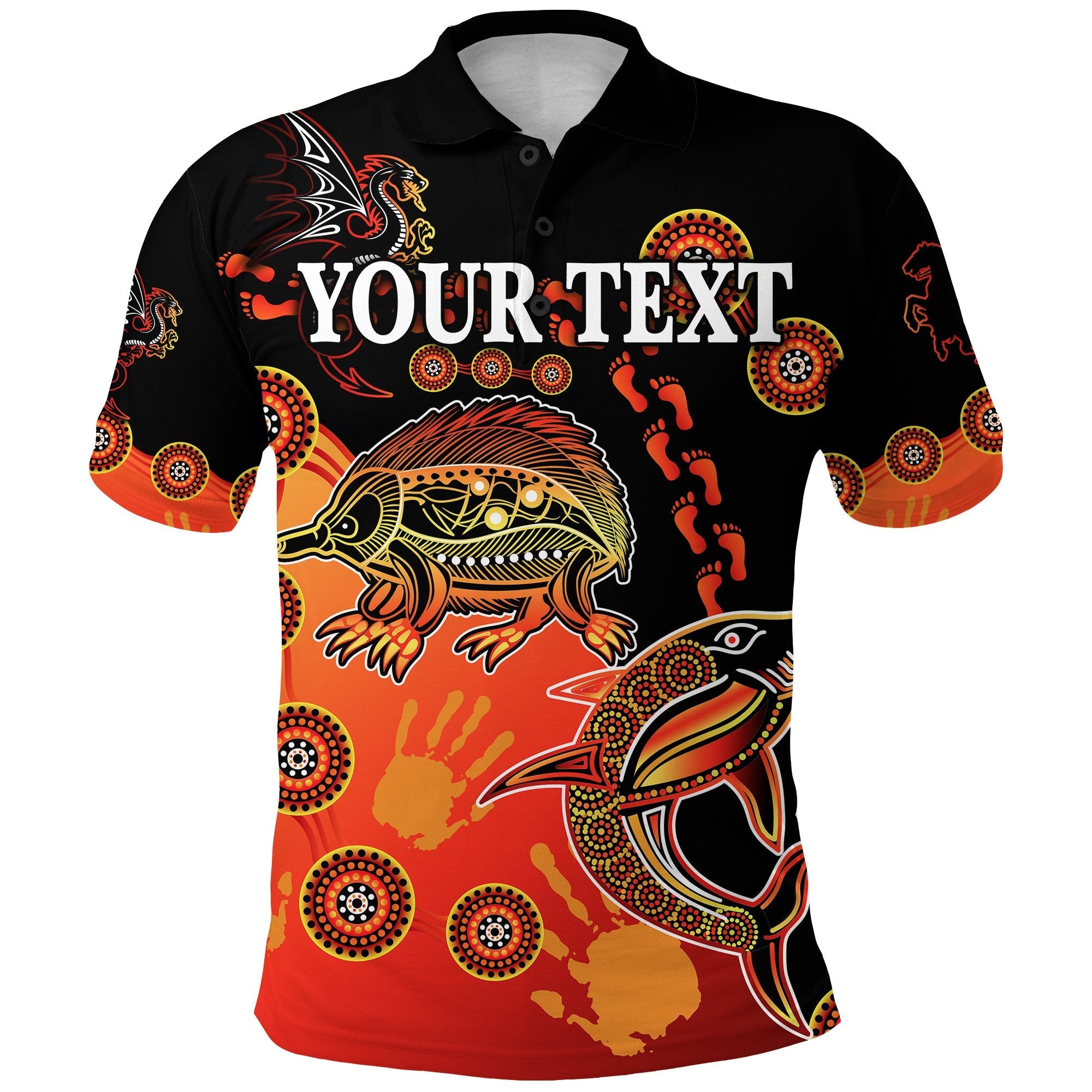 custom-personalised-st-george-dragons-polo-shirt-simple-indigenous-latest-version