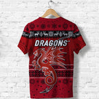 st-george-illawarra-dragons-t-shirt-christmas-simple-style-red
