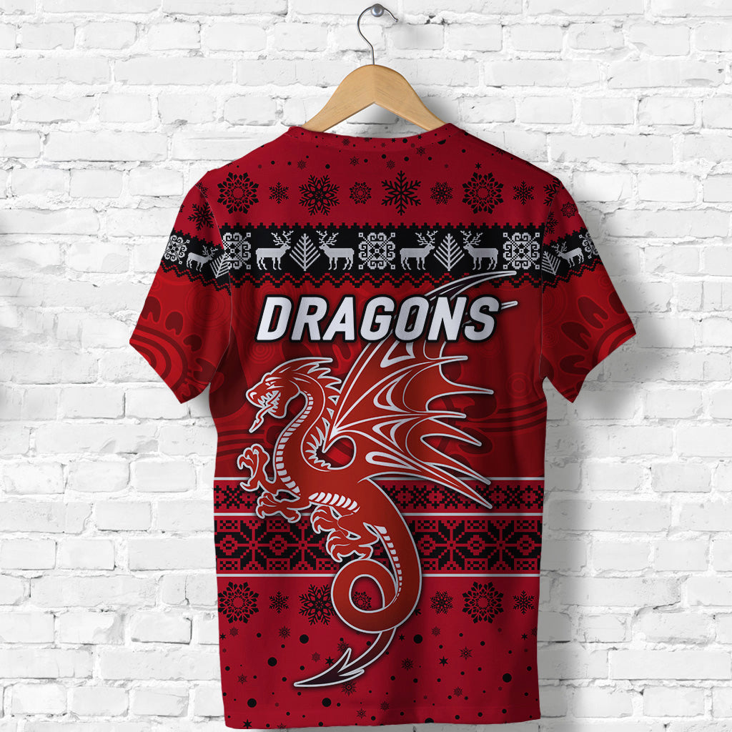 st-george-illawarra-dragons-t-shirt-christmas-simple-style-red