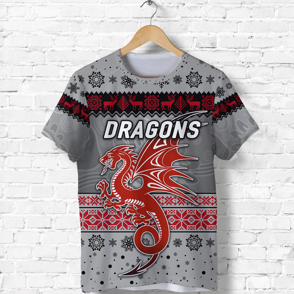 custom-personalised-st-george-illawarra-dragons-t-shirt-christmas-simple-style-grey