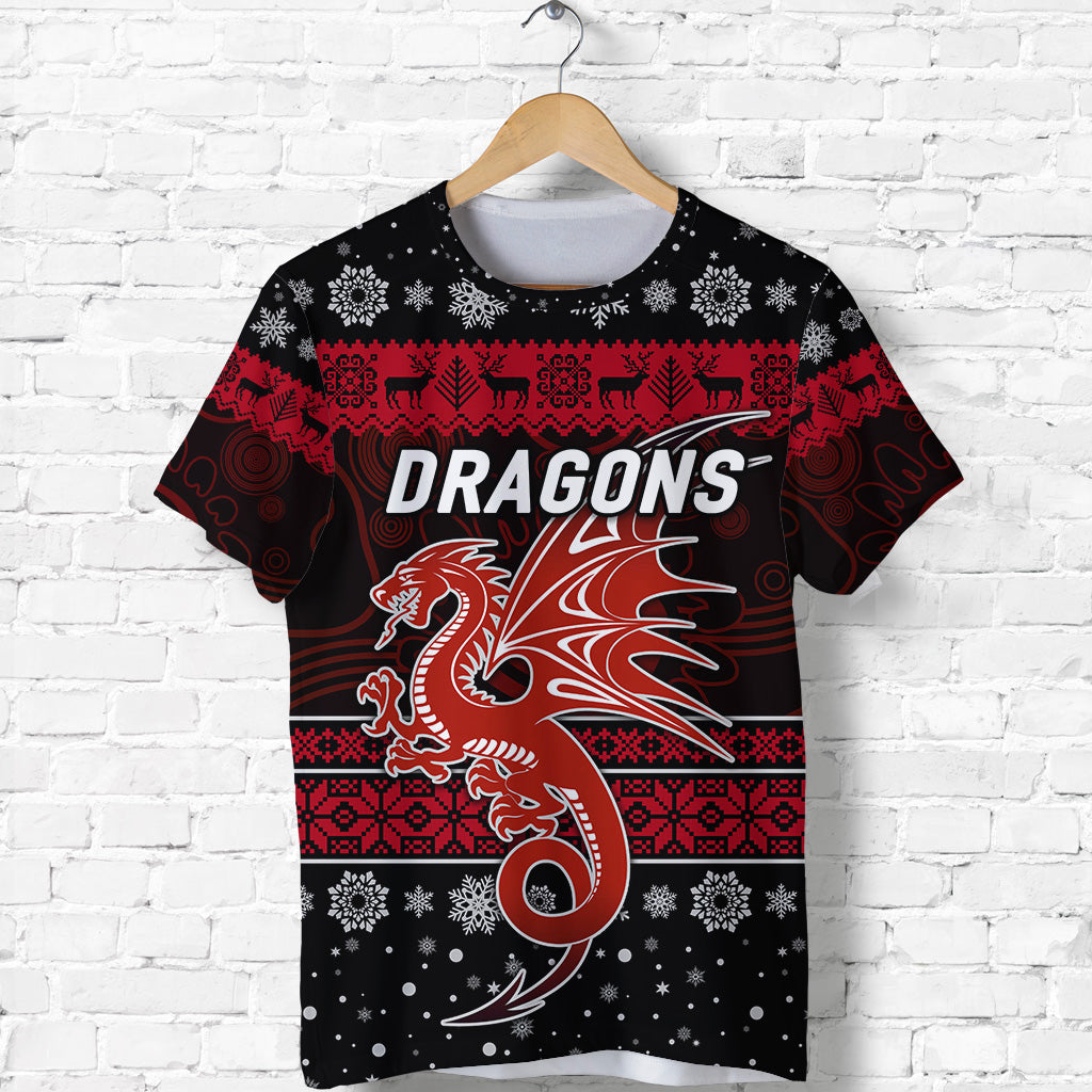 custom-personalised-st-george-illawarra-dragons-t-shirt-christmas-simple-style-black