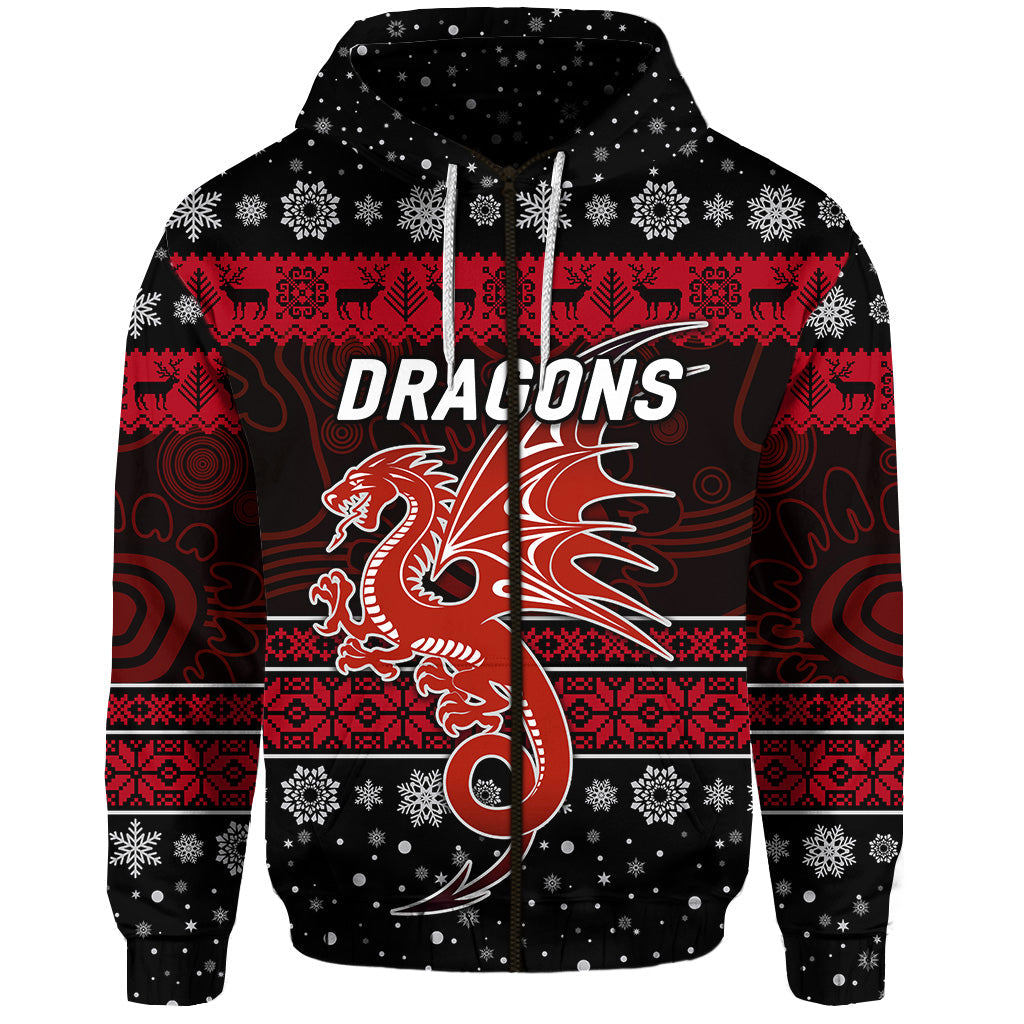 custom-personalised-st-george-illawarra-dragons-zip-hoodie-christmas-simple-style-black