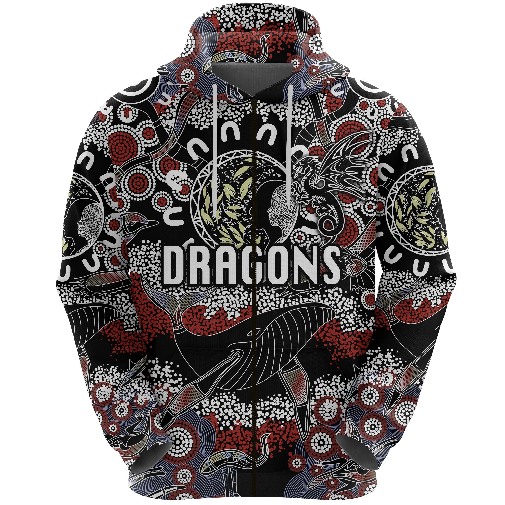 custom-personalised-st-george-illawarra-dragons-zip-hoodie-2021-indigenous-black-custom-text-and-number