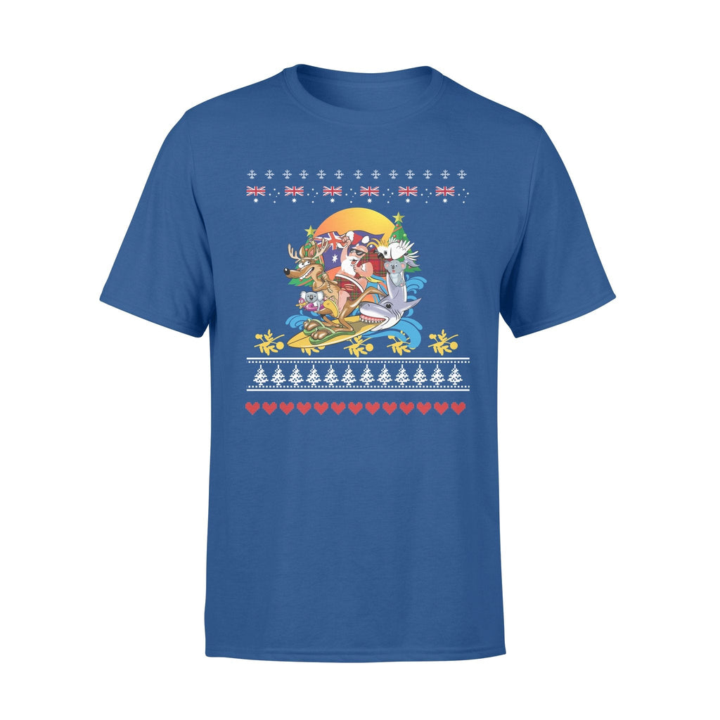 christmas-t-shirt-santa-claus-t-shirt-surfing-unisex