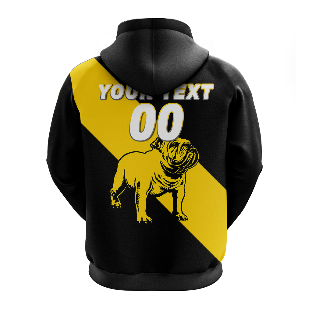 (Custom Personalised) Bulldogs Bunbury Football 2022 Hoodie - LT12