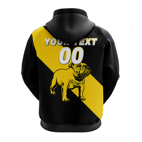 (Custom Personalised) Bulldogs Bunbury Football 2022 Hoodie - LT12