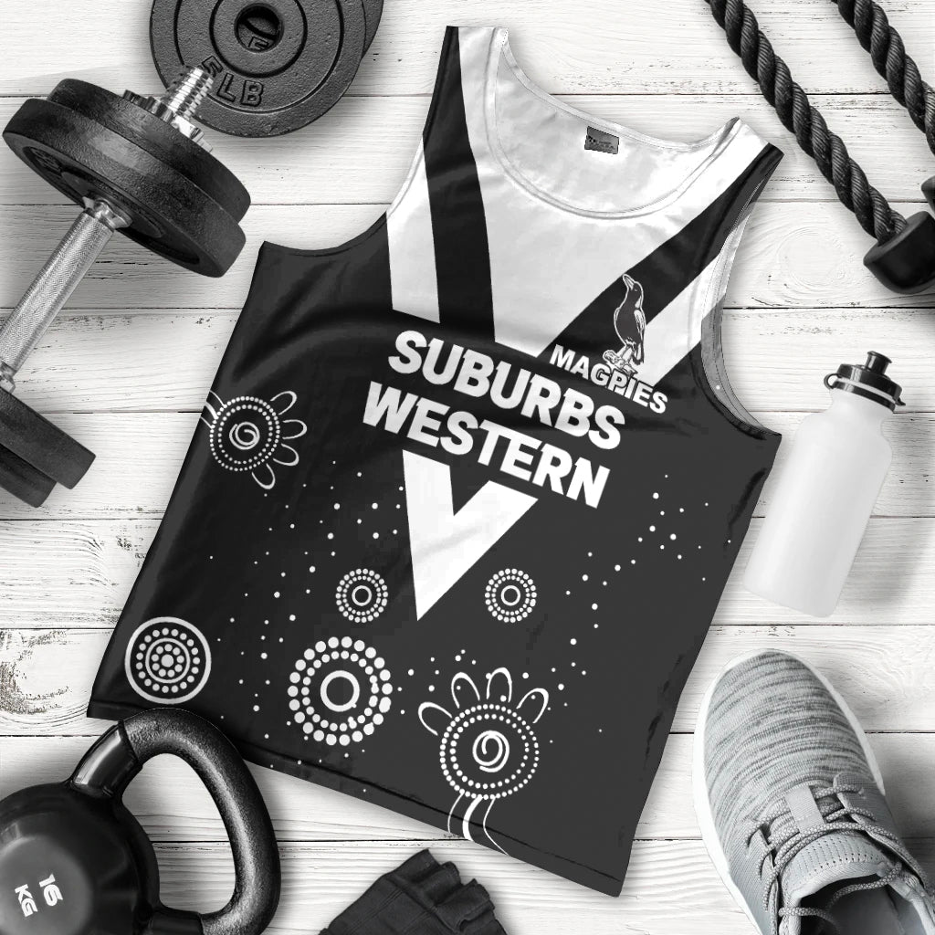 western-suburbs-magpies-men-tank-top-indigenous-dot-painting-art
