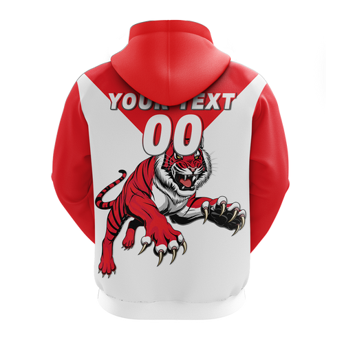 (Custom Personalised) Tigers South Bunbury Football 2022 Hoodie - LT12