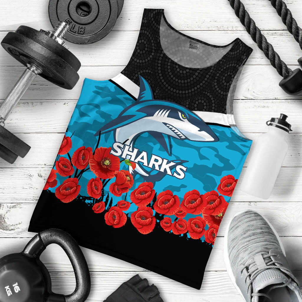 custom-personalised-cronulla-sutherland-sharks-anzac-day-indigenous-art-men-tank-top