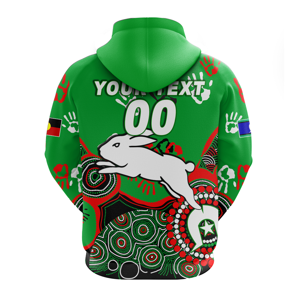 custom-personalised-rabbitohs-rugby-naidoc-2022-aboriginal-hoodie