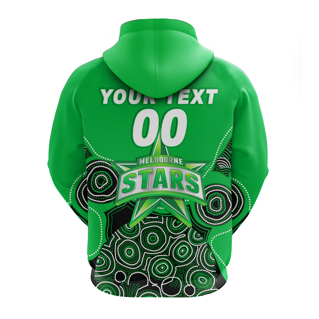 (Custom Personalised) Melbourne Stars Aboriginal Art Cricket 2022 Hoodie - LT12