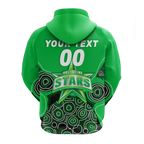 (Custom Personalised) Melbourne Stars Aboriginal Art Cricket 2022 Hoodie - LT12