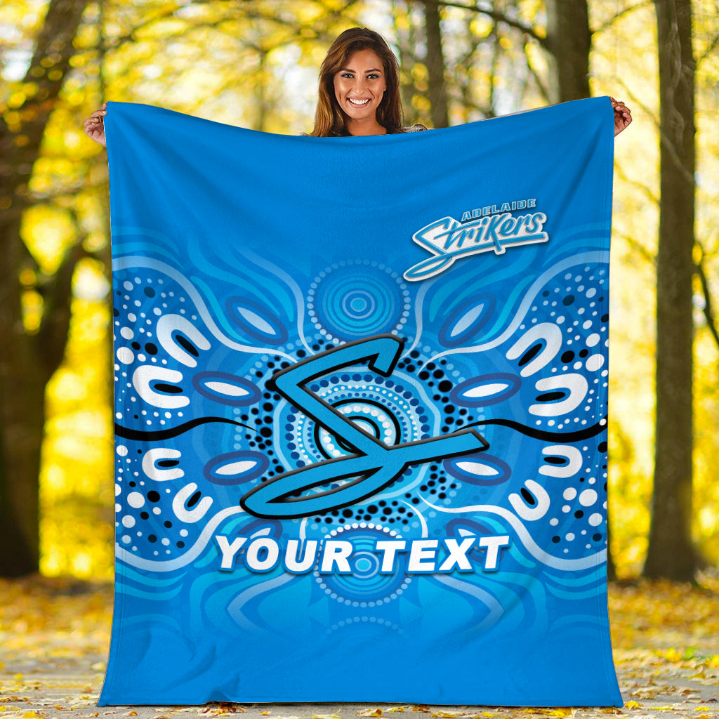 (Custom Personalised) Adelaide Strikers Aboriginal Cricket 2022 Blanket - LT12
