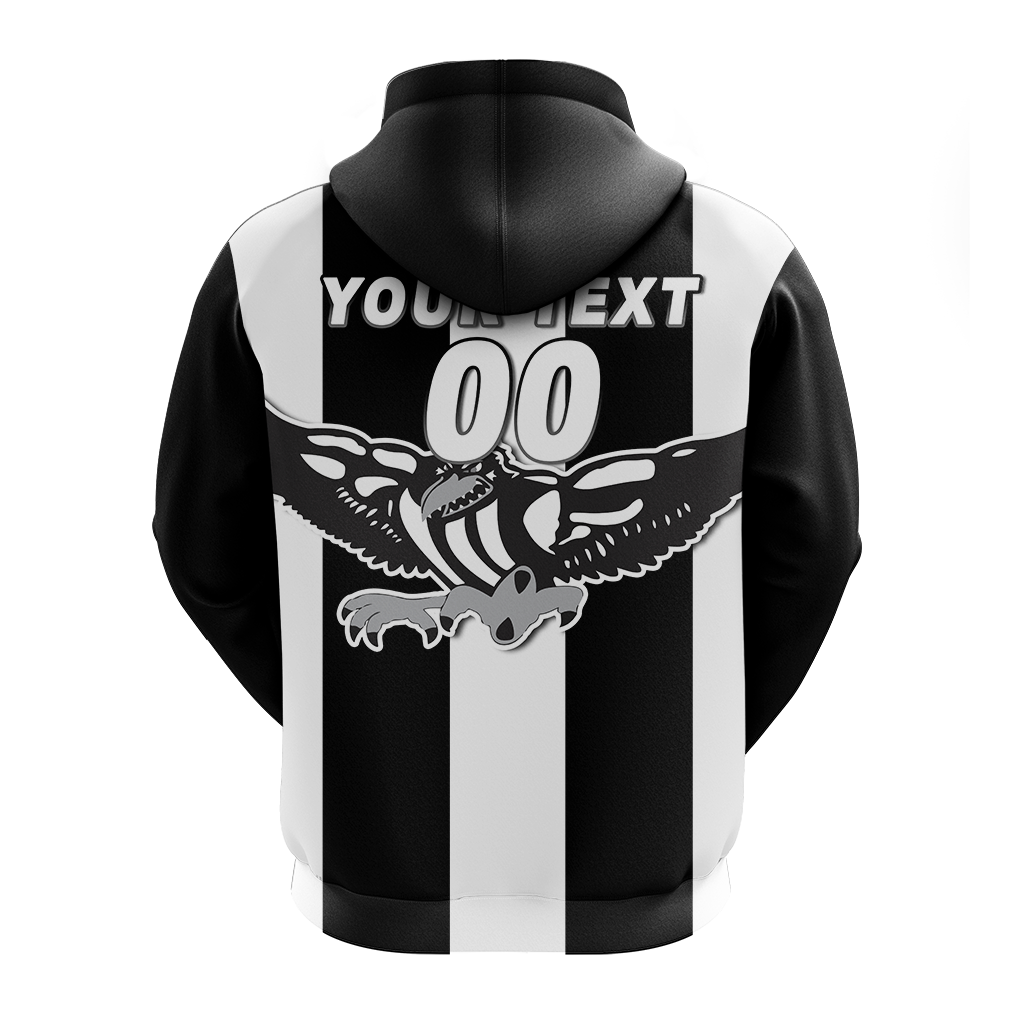 (Custom Personalised) Magpies Busselton Football 2022 Hoodie - LT12
