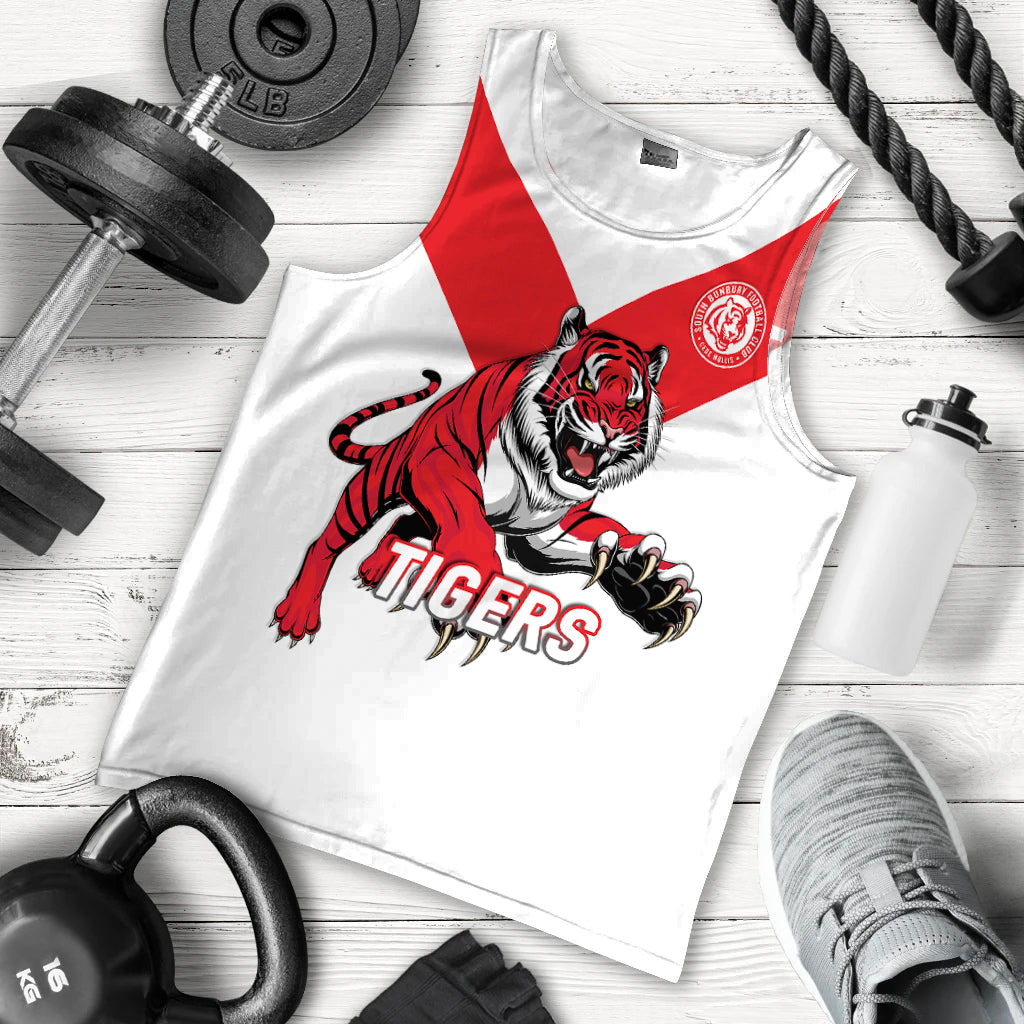 (Custom Personalised) Tigers South Bunbury Football 2022 Men Tank Top 