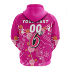 (Custom Personalised) Sydney Sixers Aboriginal Art Cricket 2022 Hoodie - LT12