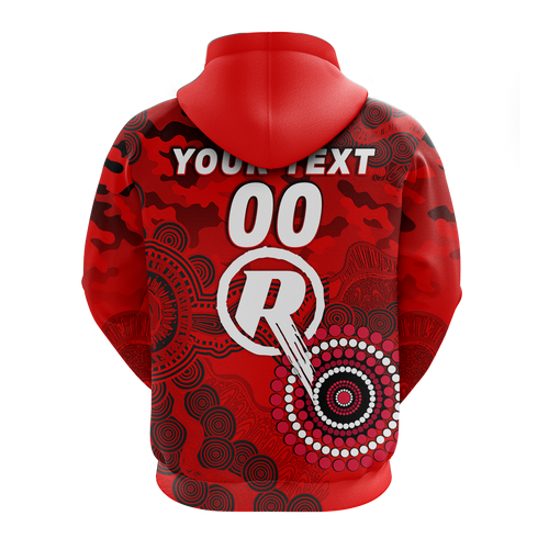 (Custom Personalised) Melbourne Renegades ANZAC Day Aboriginal Hoodie - LT12