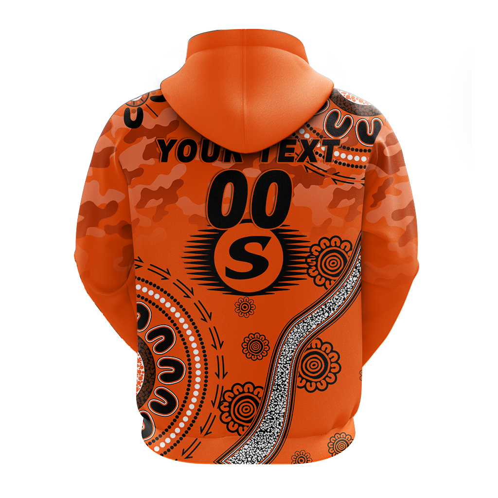 (Custom Personalised) Perth Scorchers ANZAC Day Aboriginal Hoodie - LT12