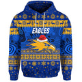 West Coast Eagles Hoodie Christmas Simple Style - Blue LT8
