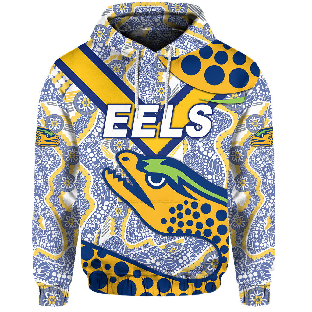 custom-personalised-parramatta-eels-hoodie-2021-indigenous-simple-style-white-custom-text-and-number