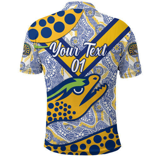 custom-personalised-parramatta-eels-polo-shirt-2021-indigenous-simple-style-white-custom-text-and-number