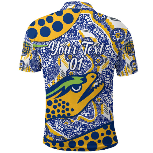 custom-personalised-parramatta-eels-polo-shirt-2021-indigenous-simple-style-blue-custom-text-and-number