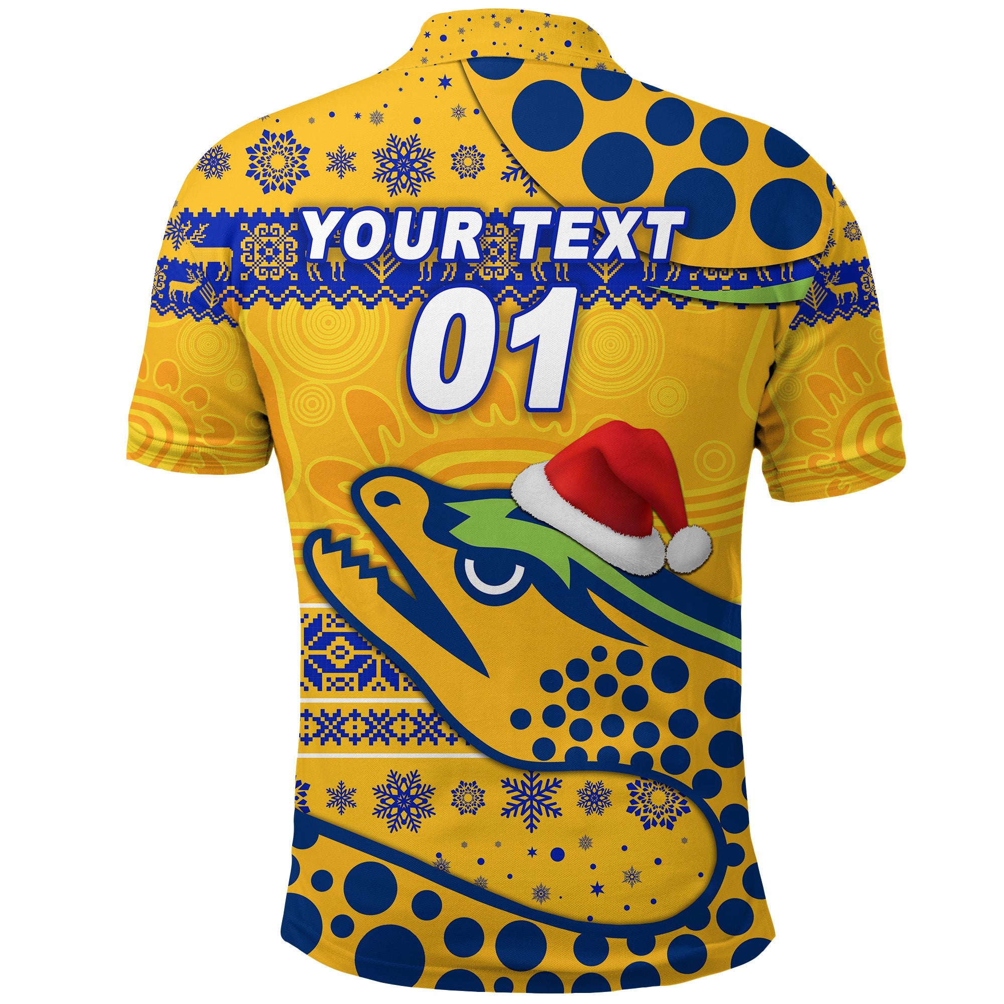 custom-personalised-parramatta-eels-polo-shirt-christmas-simple-style-gold