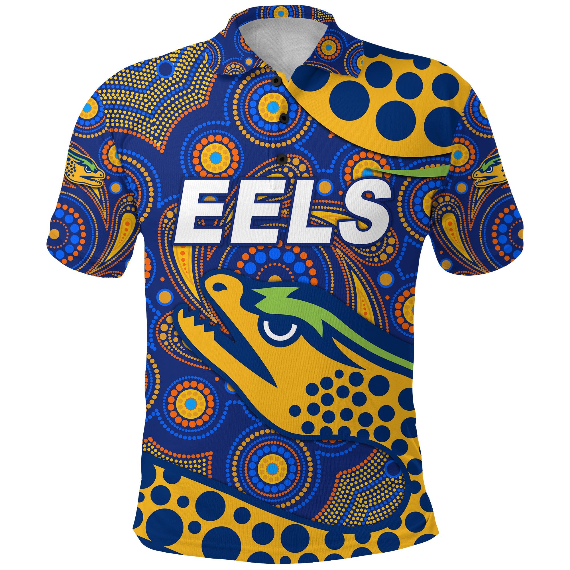 custom-personalised-parramatta-eels-polo-shirt-2021-indigenous-vibes-blue-custom-text-and-number