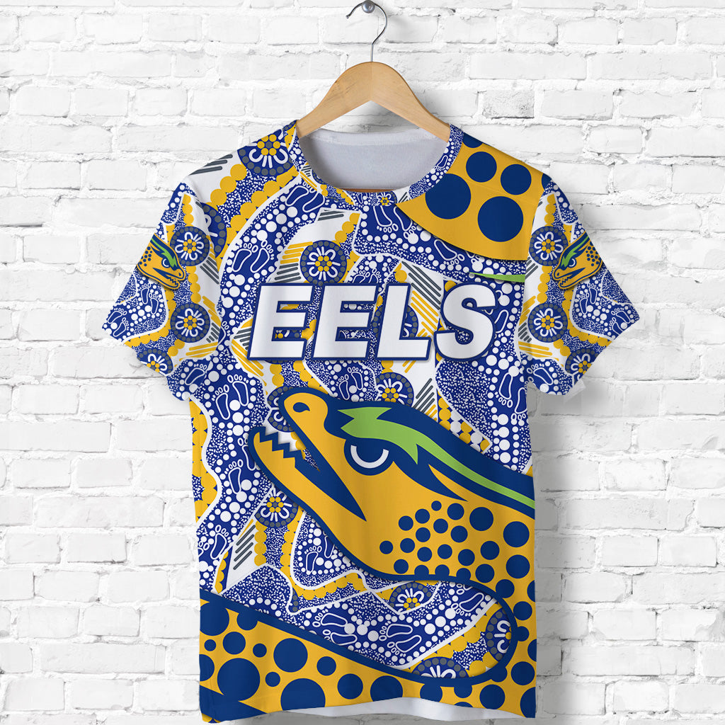 custom-personalised-parramatta-eels-t-shirt-2021-indigenous-simple-style-blue-custom-text-and-number