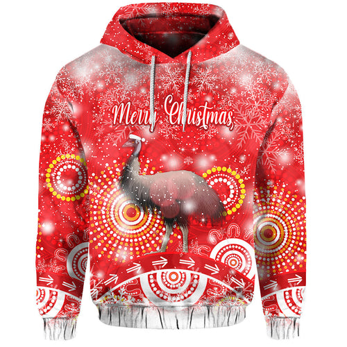custom-personalised-australian-emu-christmas-hoodie-original-style-red