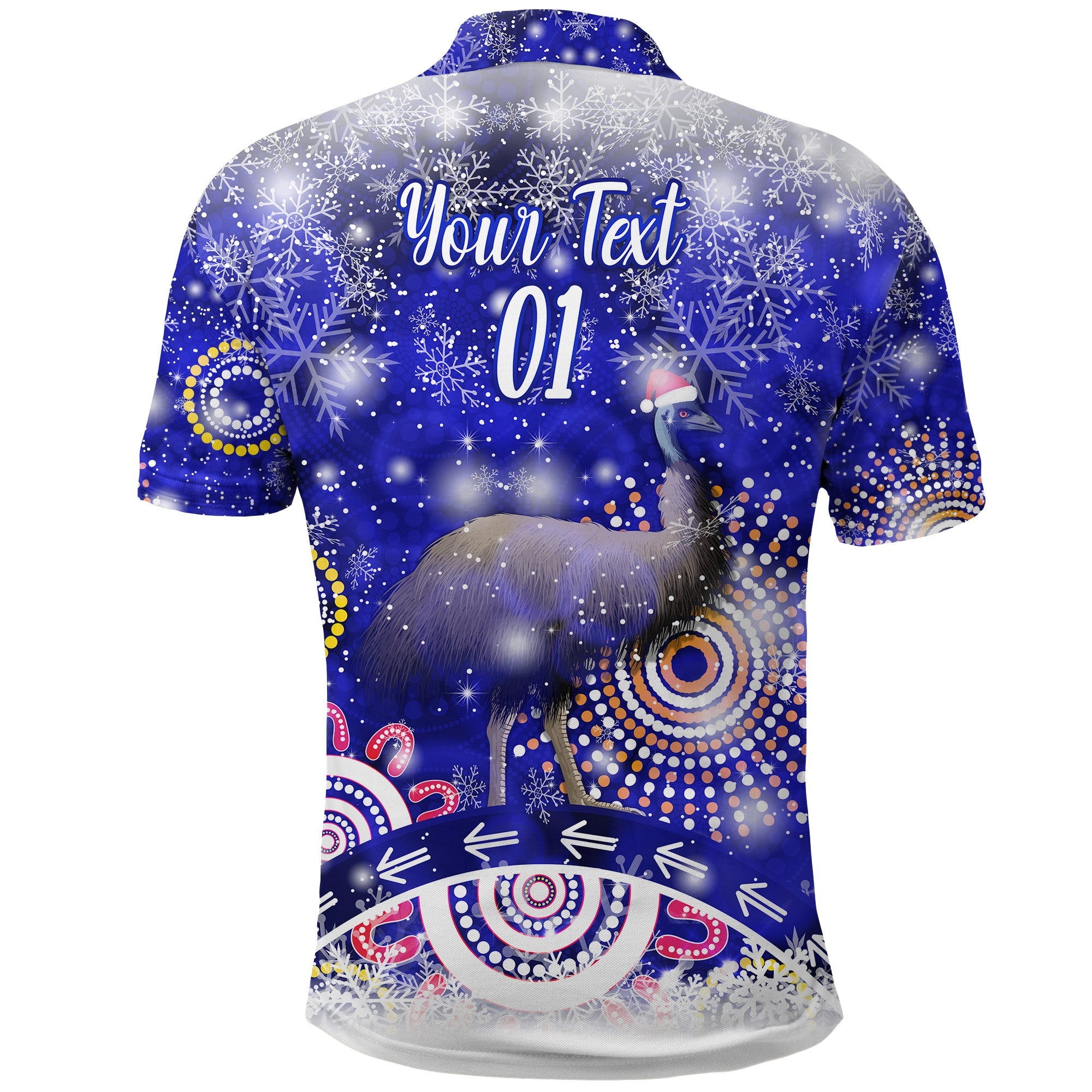 custom-personalised-australia-emu-christmas-polo-shirt-original-style-blue