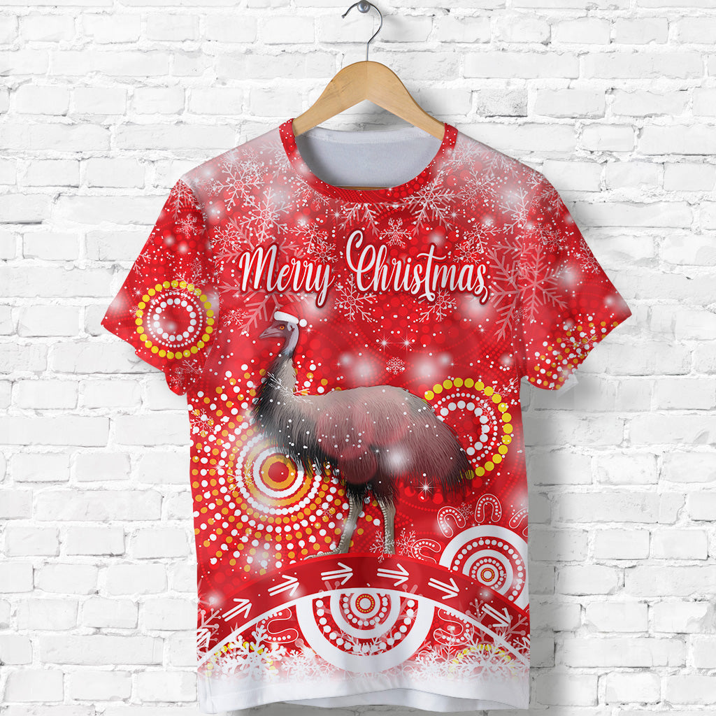 custom-personalised-australian-emu-christmas-t-shirt-original-style-red