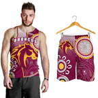combo-men-tank-top-and-men-short-broncos-indigenous-brisbane-strong