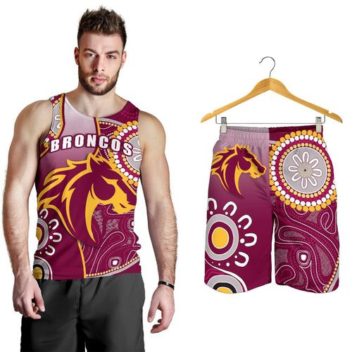 combo-men-tank-top-and-men-short-broncos-indigenous-brisbane-strong