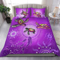 australian-aboriginal-bedding-set-happy-turtle-family-version-purple