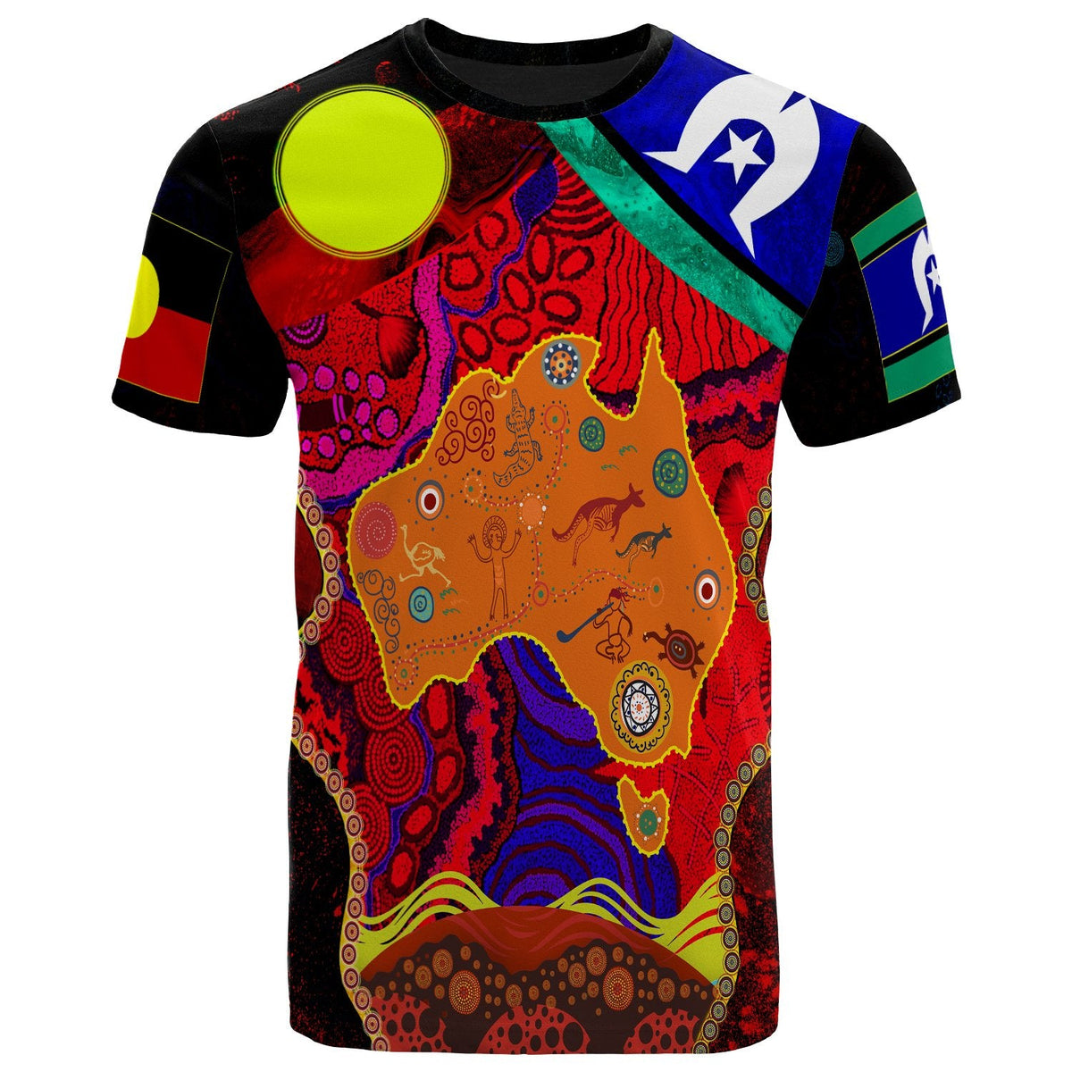 1saustralia-aboriginal-t-shirt-naidoc-week-2020-aboriginal-red-pattern