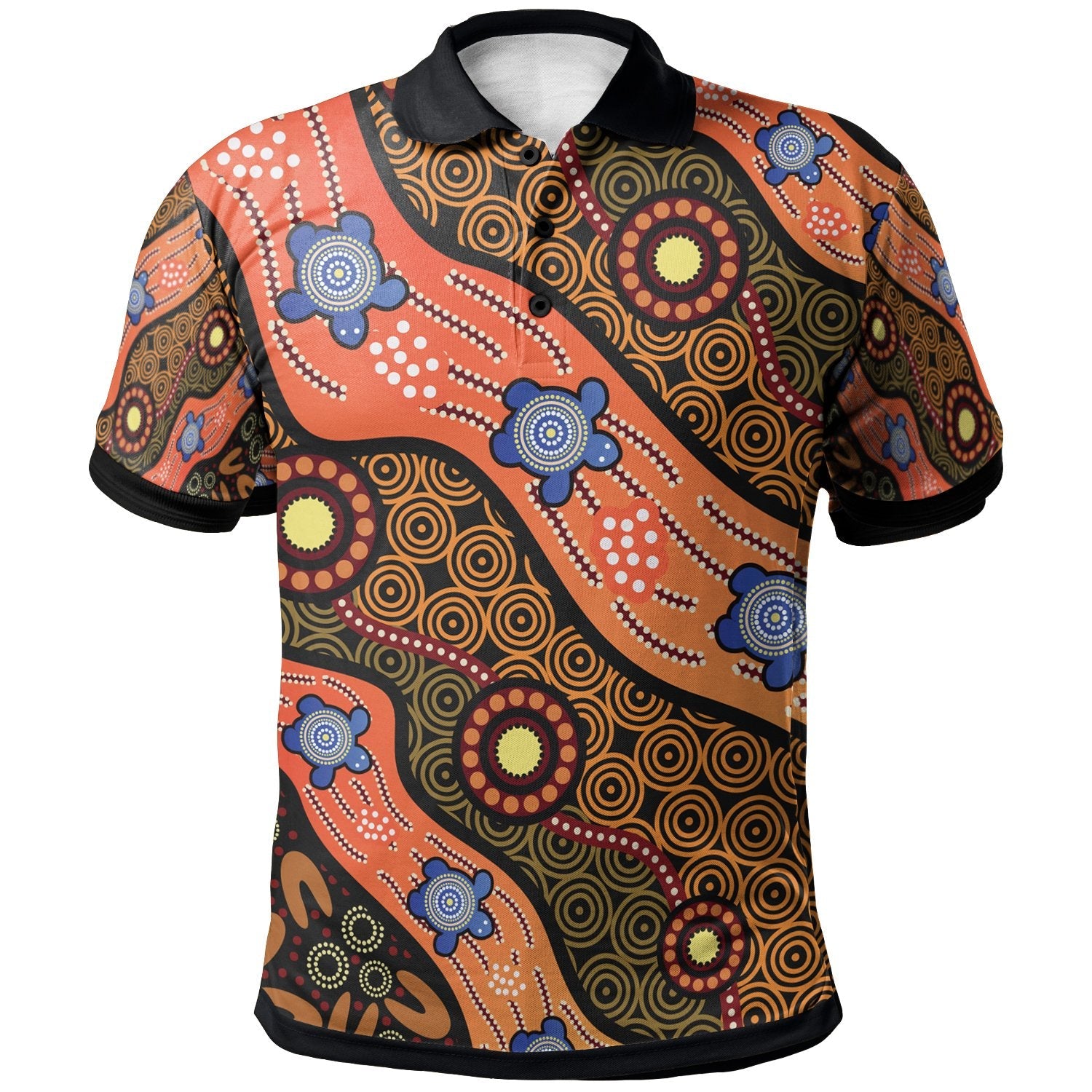 polo-aboriginal-dot-unique-style-turtle