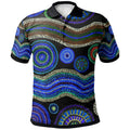 polo-aboriginal-dot-unique-style-blue