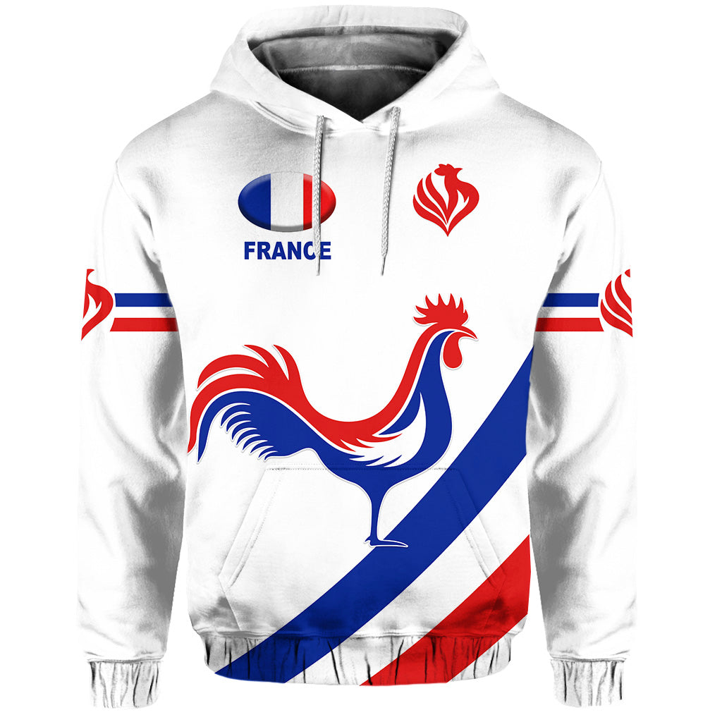 custom-personalised-france-rugby-hoodie-rose-simple-style-white