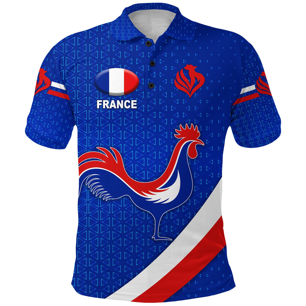 france-rugby-polo-shirt-rose-simple-style-blue