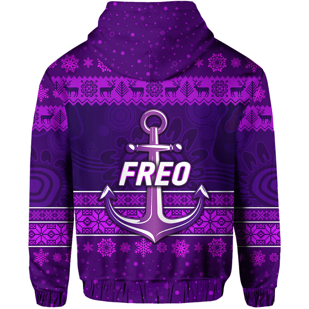 fremantle-dockers-hoodie-freo-christmas-simple-style-purple